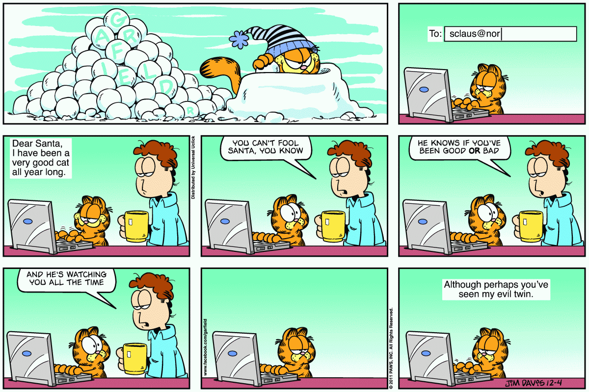 Garfield, December 4, 2011