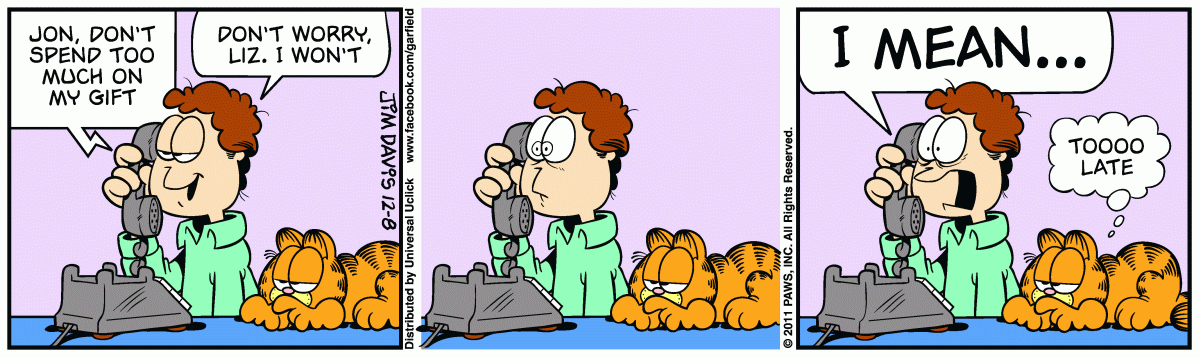 Garfield, December 8, 2011