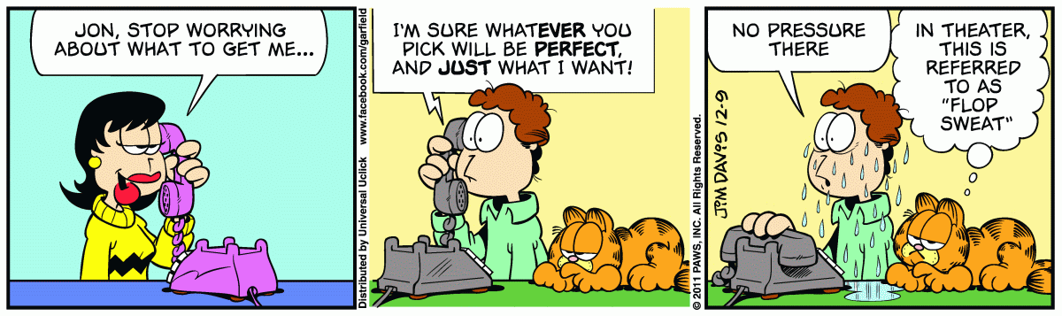 Garfield, December 9, 2011