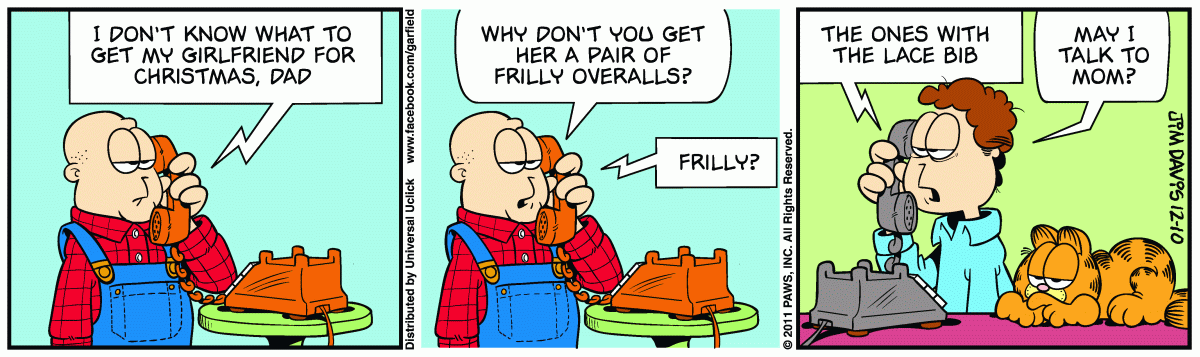 Garfield, December 10, 2011