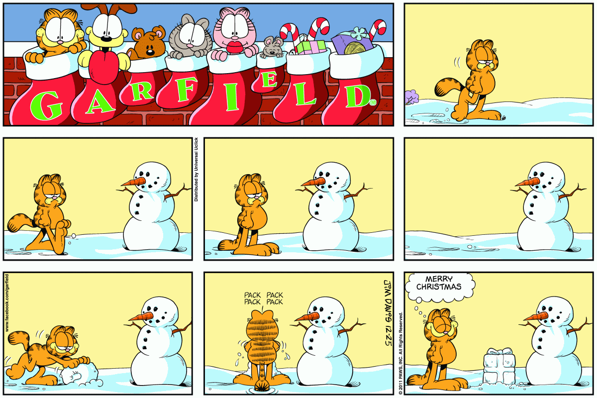 Garfield, December 25, 2011