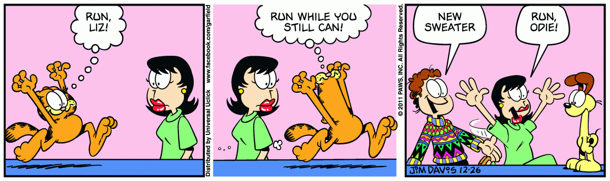 Garfield, December 26, 2011