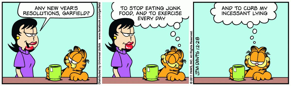 Garfield, December 28, 2011