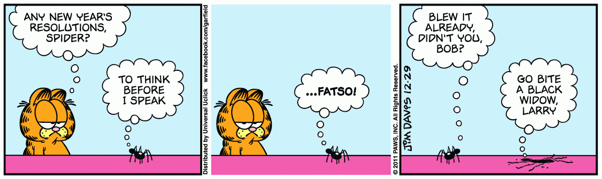 Garfield, December 29, 2011