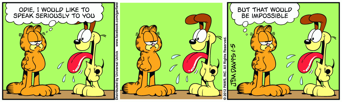 Garfield, January 5, 2012