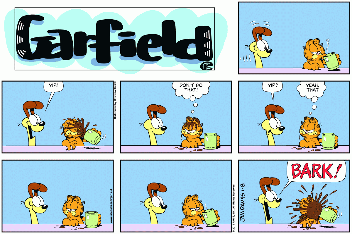 Garfield, January 8, 2012
