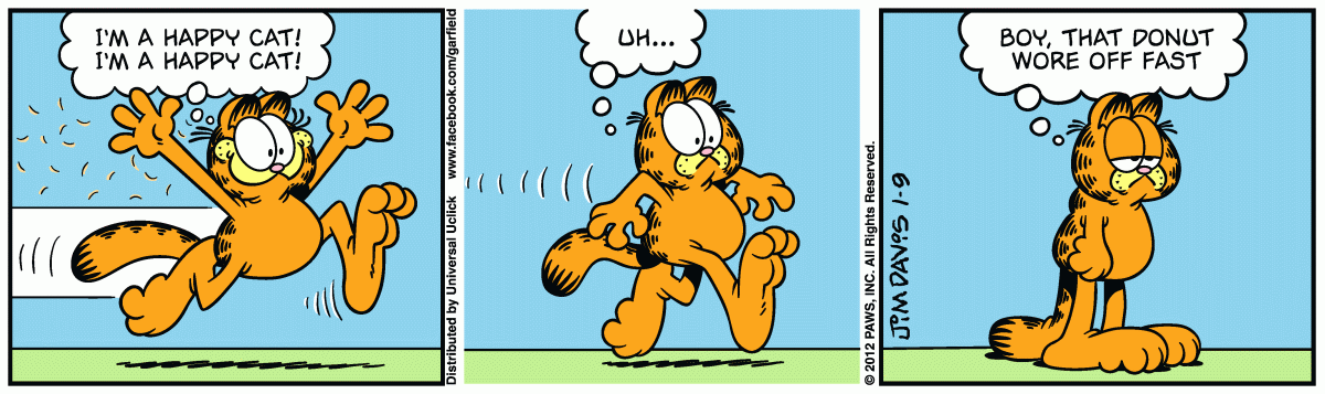 Garfield, January 9, 2012