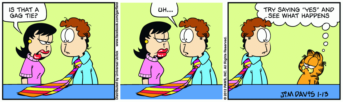 Garfield, January 13, 2012