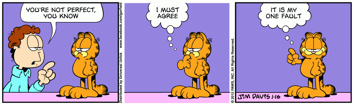 Garfield, January 16, 2012