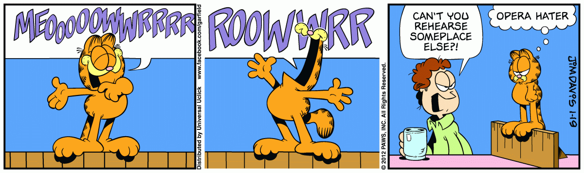 Garfield, January 19, 2012