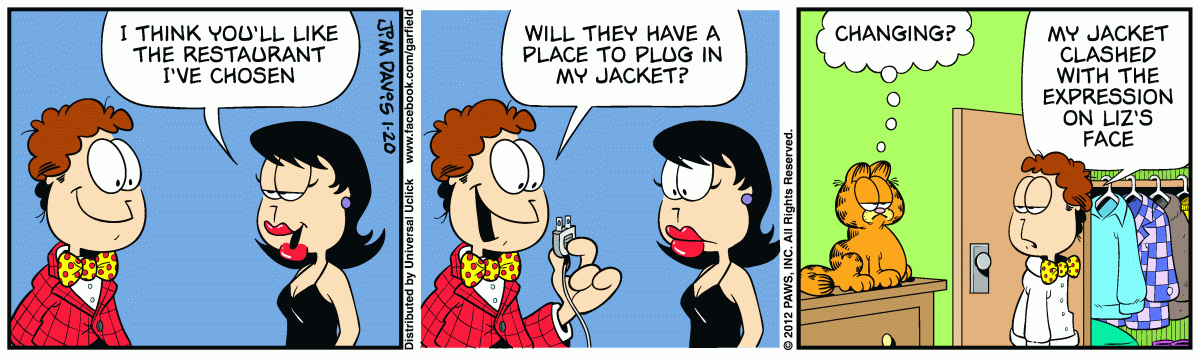 Garfield, January 20, 2012