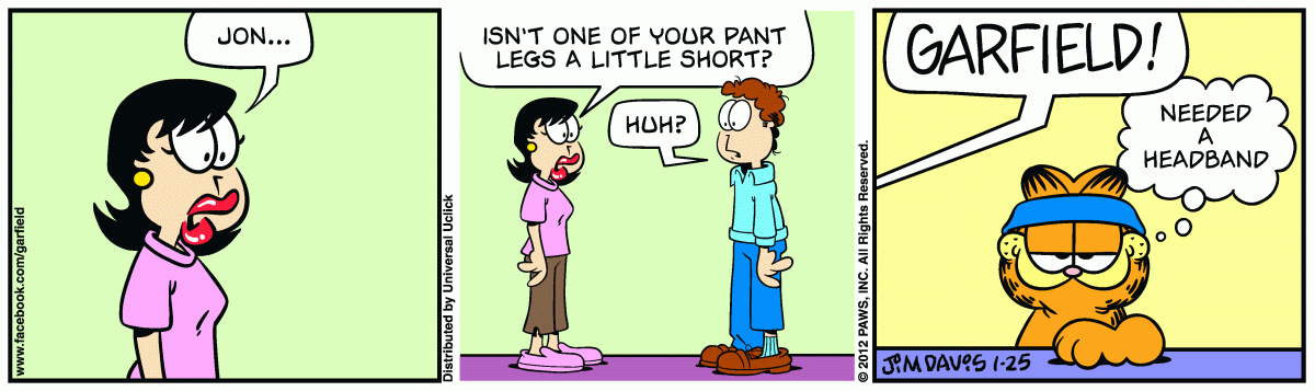 Garfield, January 25, 2012