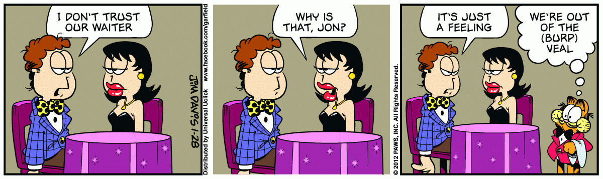 Garfield, January 28, 2012