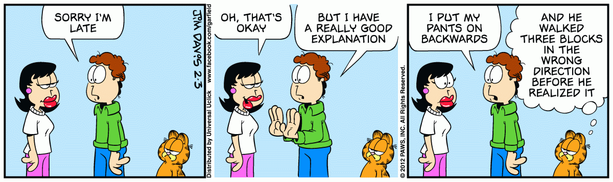 Garfield, February 3, 2012