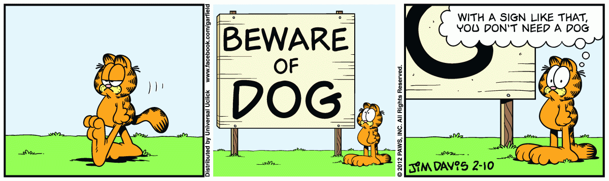 Garfield, February 10, 2012