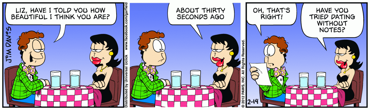 Garfield, February 14, 2012