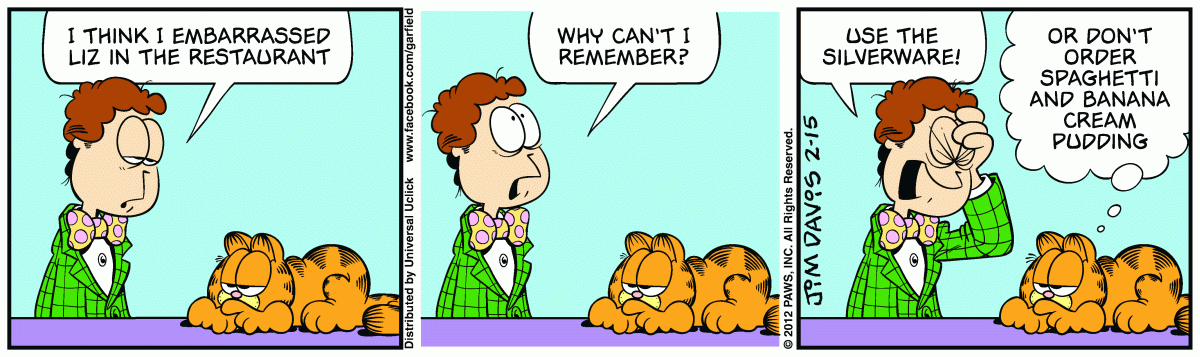Garfield, February 15, 2012
