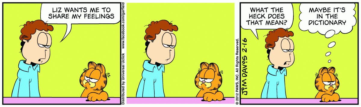 Garfield, February 16, 2012