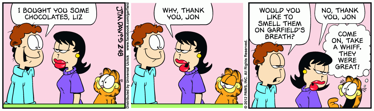 Garfield, February 18, 2012