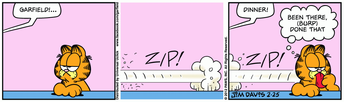 Garfield, February 25, 2012