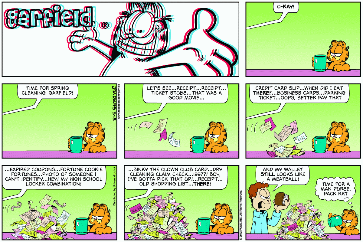 Garfield, March 18, 2012