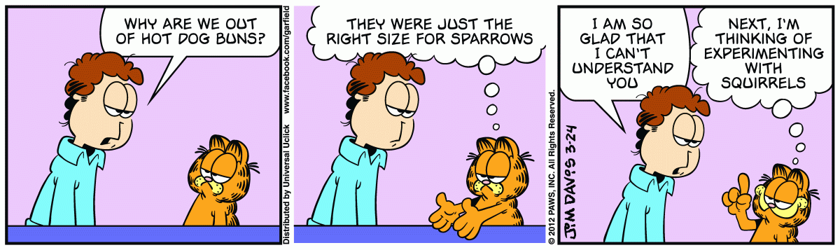 Garfield, March 24, 2012