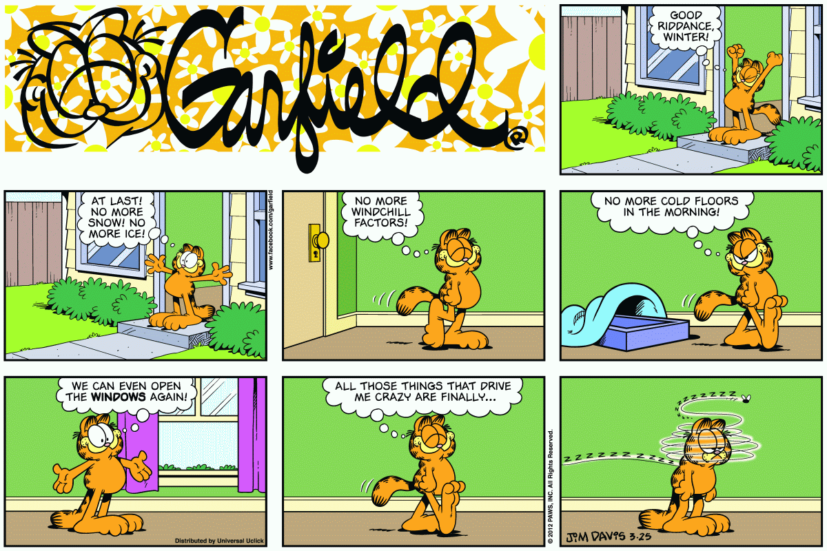 Garfield, March 25, 2012