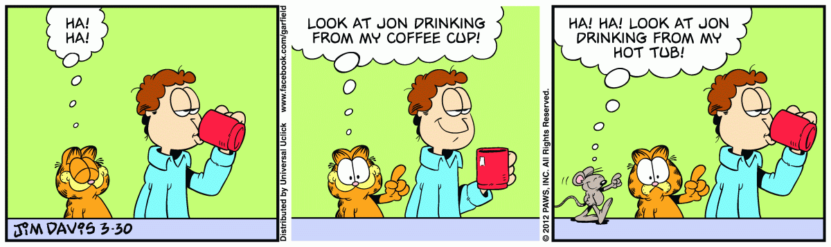 Garfield, March 30, 2012