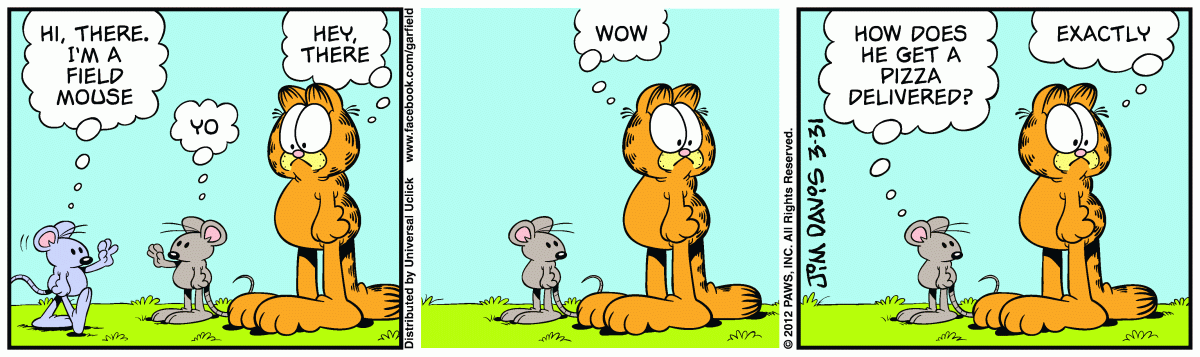 Garfield, March 31, 2012