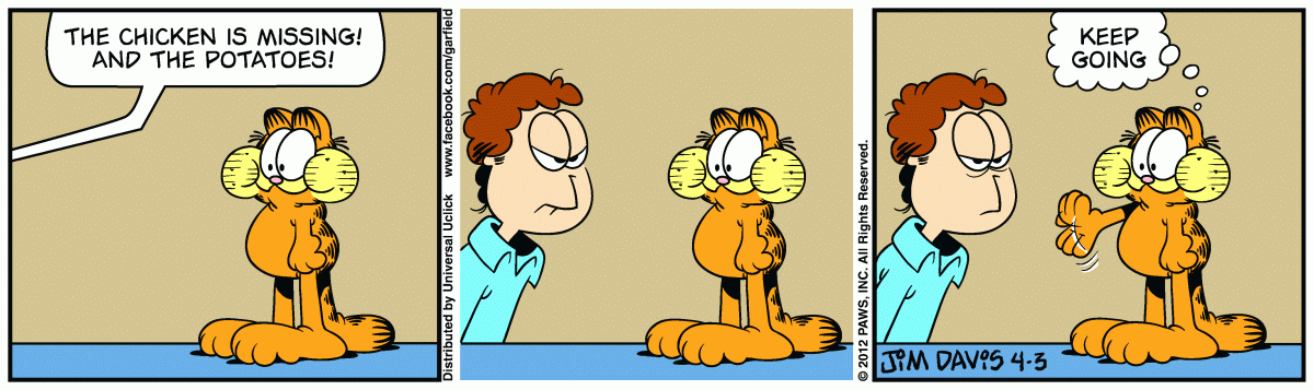 Garfield, April 3, 2012