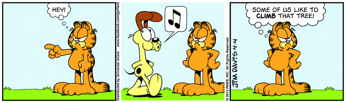 Garfield, April 4, 2012