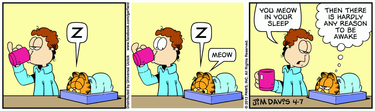 Garfield, April 7, 2012