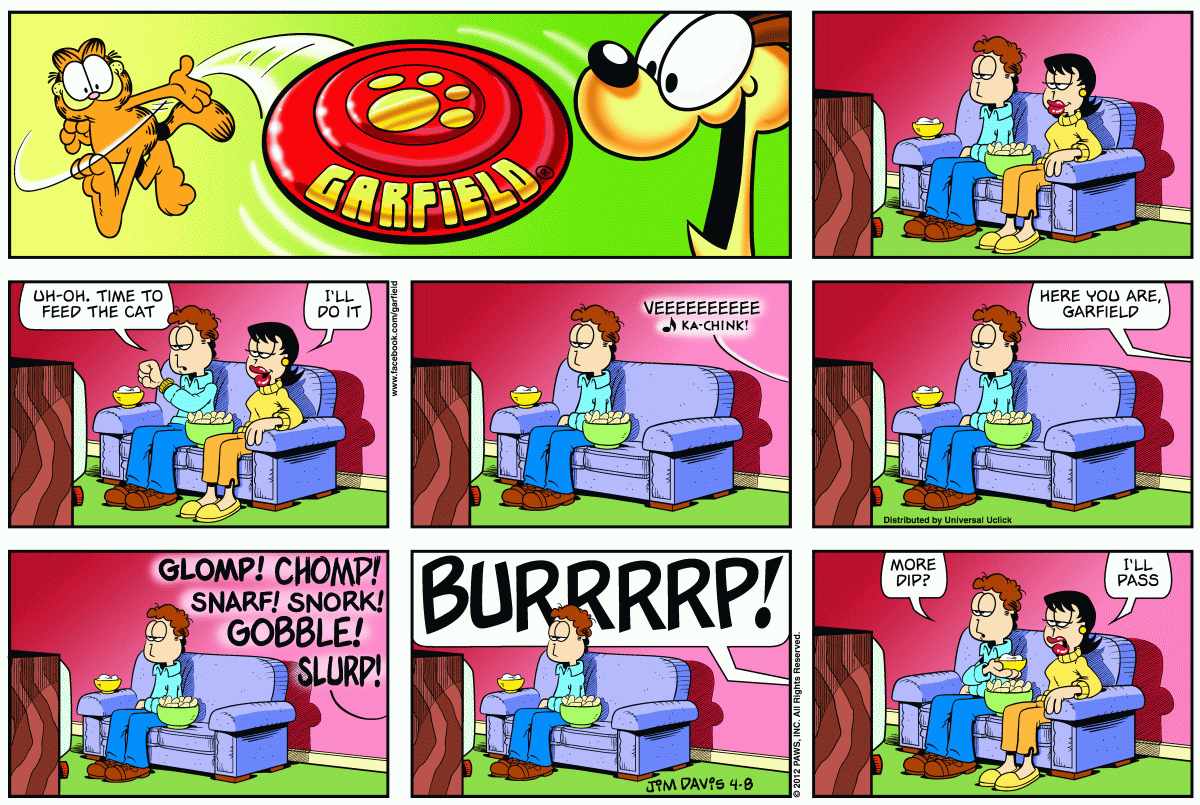 Garfield, April 8, 2012
