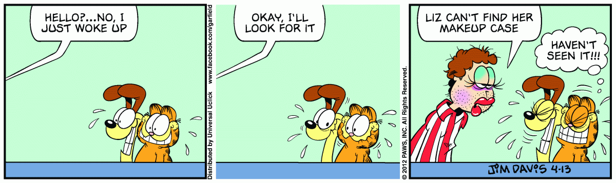 Garfield, April 13, 2012