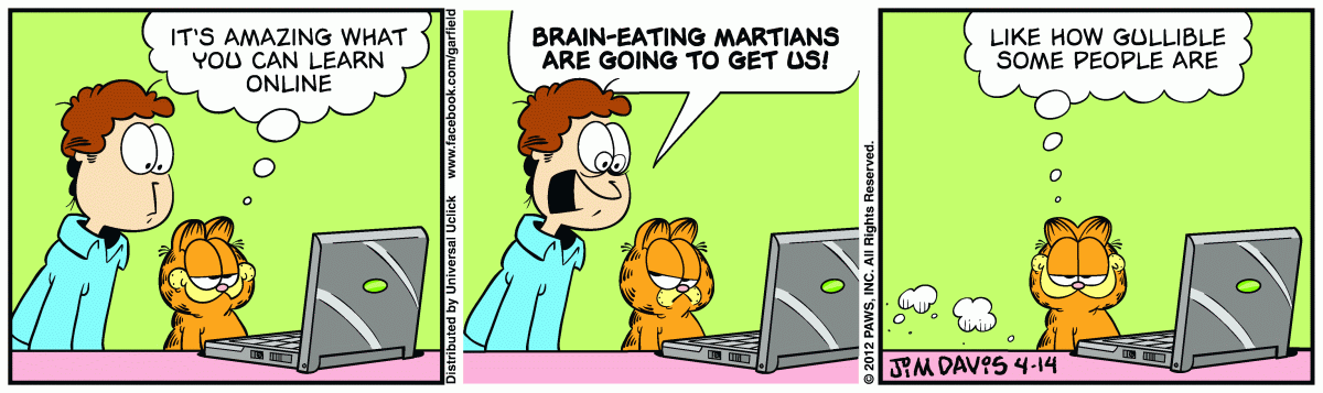 Garfield, April 14, 2012