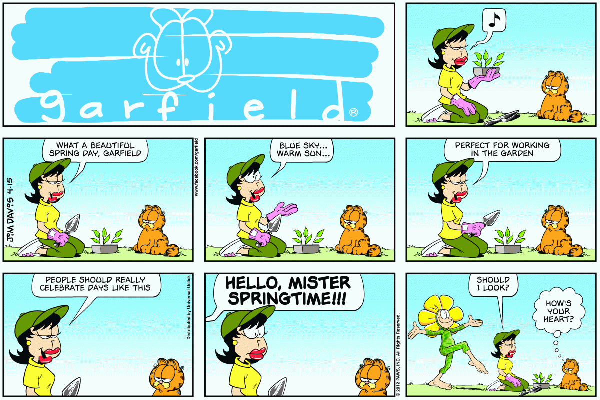 Garfield, April 15, 2012