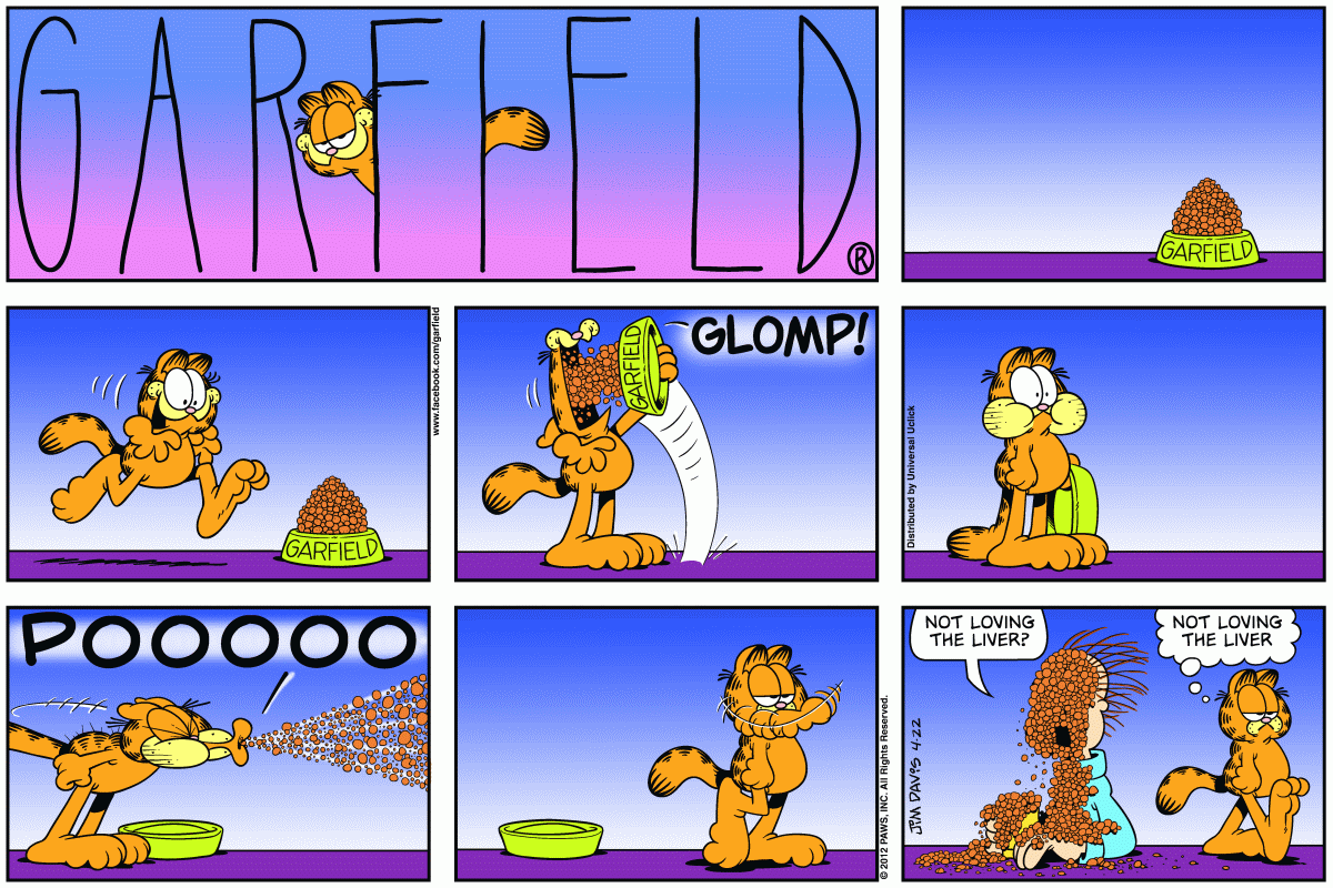 Garfield, April 22, 2012