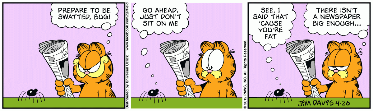 Garfield, April 26, 2012