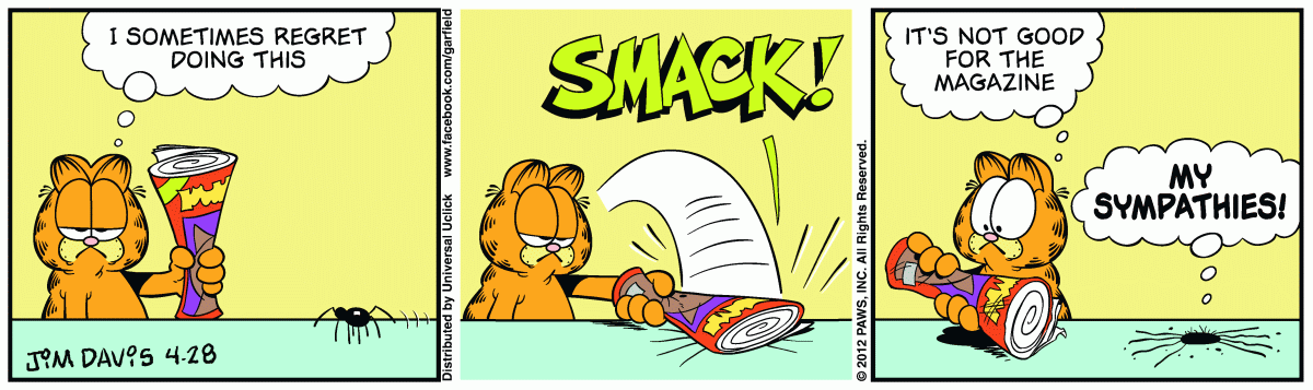Garfield, April 28, 2012