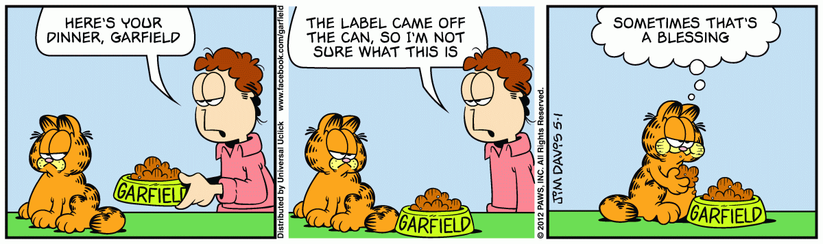 Garfield, May 1, 2012