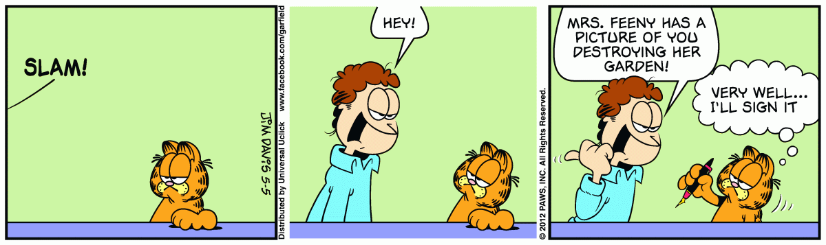 Garfield, May 5, 2012