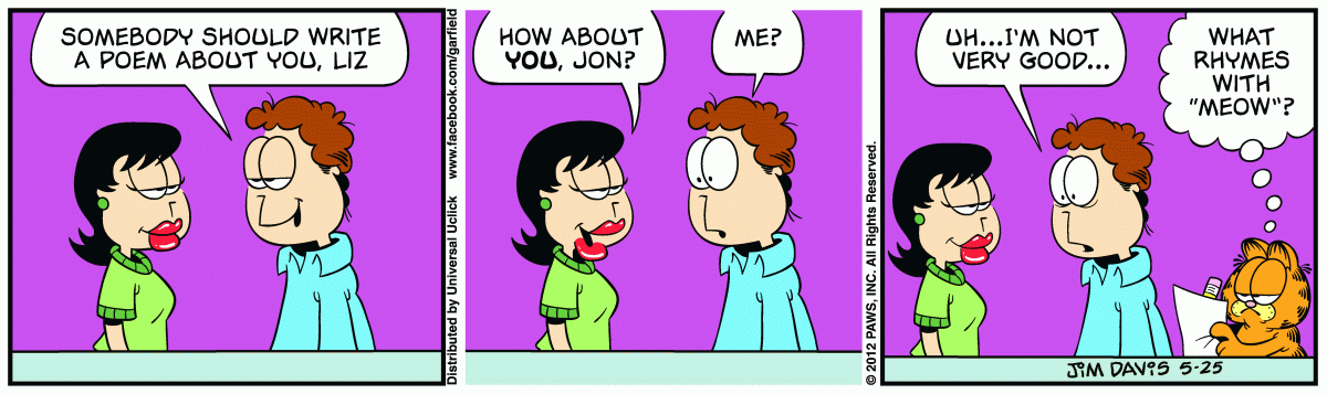 Garfield, May 25, 2012