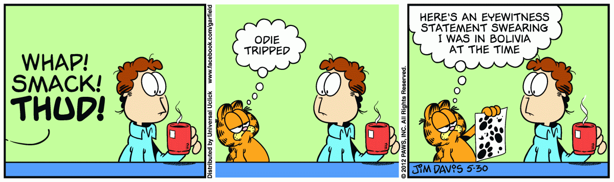 Garfield, May 30, 2012