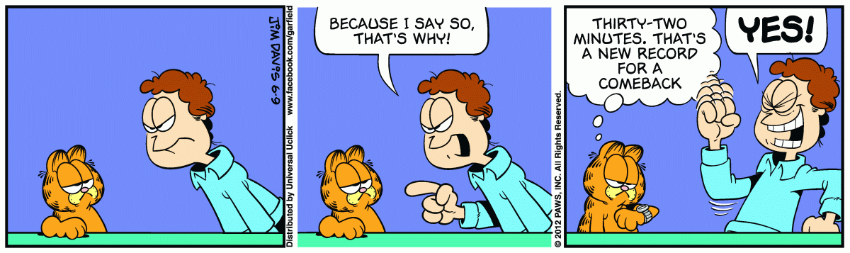 Garfield, June 9, 2012