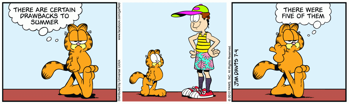 Garfield, July 4, 2012