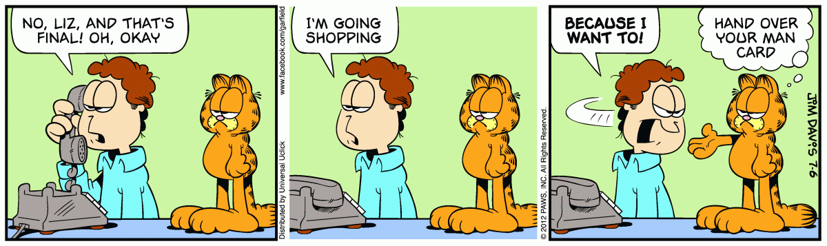 Garfield, July 6, 2012