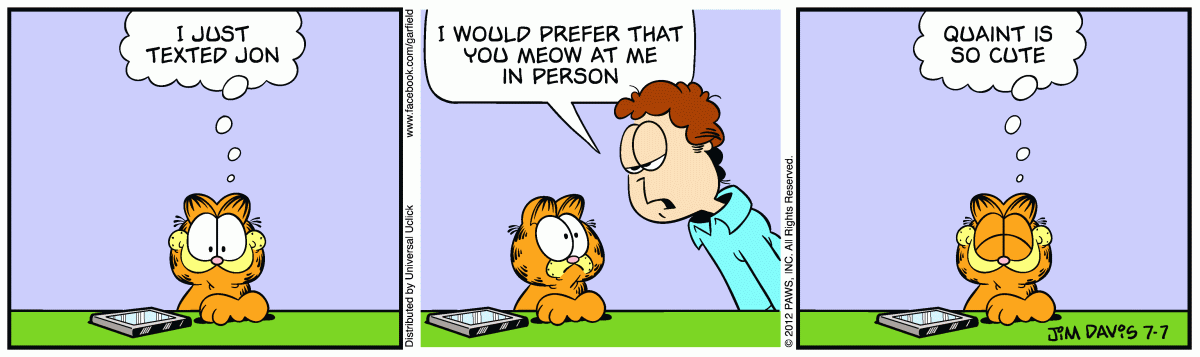 Garfield, July 7, 2012