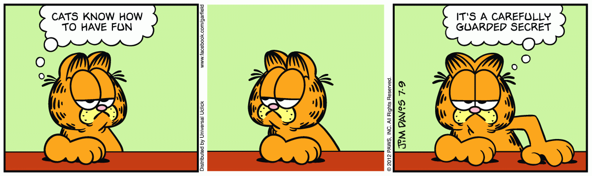 Garfield, July 9, 2012