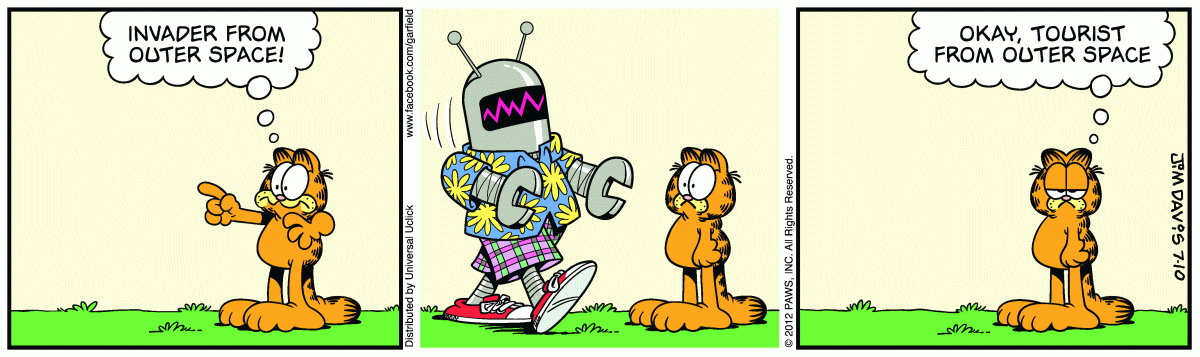 Garfield, July 10, 2012