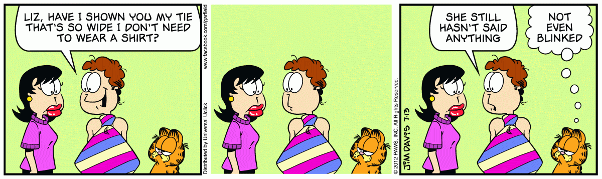 Garfield, July 13, 2012